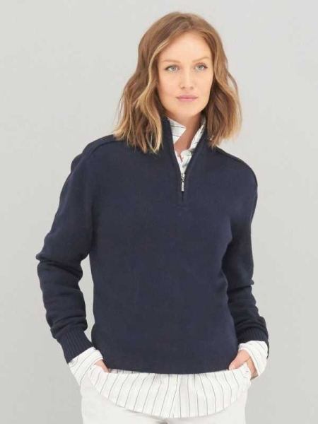 Maglione unisex personalizzato Ecologie by AWDis Wakhan 1/4 Zip Knit Sweater
