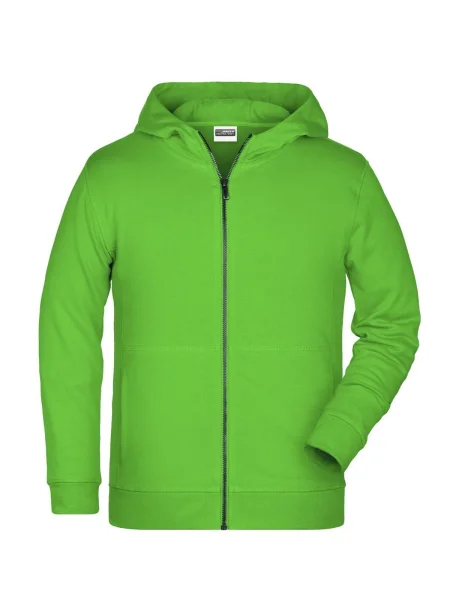 felpa-da-bambino-personalizzata-james-nicholson-childrens-zip-hoody-lime-green-104.webp