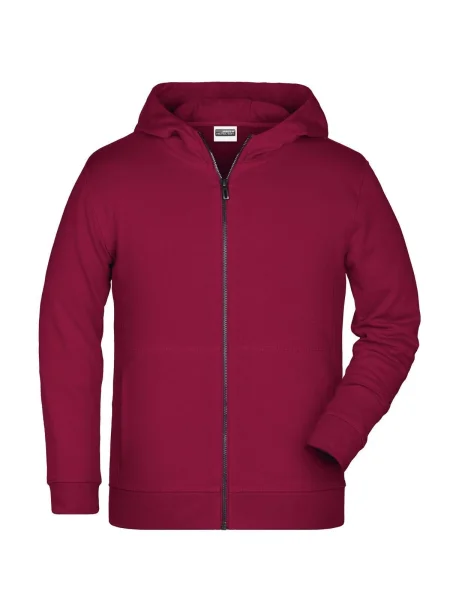 felpa-da-bambino-personalizzata-james-nicholson-childrens-zip-hoody-wine-140.webp