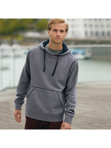 Felpa da uomo personalizzata James & Nicholson Men's Lifestyle Hoody