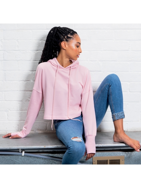 Felpa Cropped Hoodie Mantis