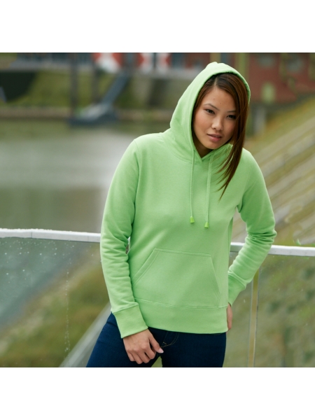 Felpa da donna personalizzata James & Nicholson Ladies' Hooded Sweat