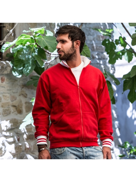 Felpa Sweat with Full Zip Colore Italiano