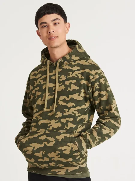 Felpa unisex personalizzata Just Hoods AWDis Camo Hoodie