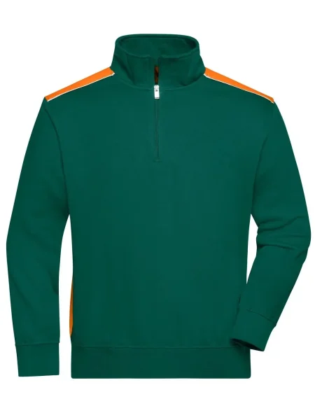 felpa-da-lavoro-personalizzato-james-nicholson-workwear-half-zip-sweat-color-dark-green-orange-15.webp