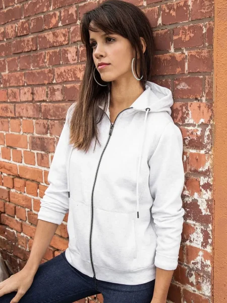 Felpa da donna personalizzata James & Nicholson Ladies' Zip Hoody