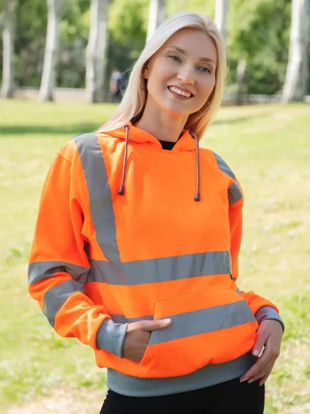 Felpe personalizzate alta visibilità 100% in poliestere Korntex Hoody