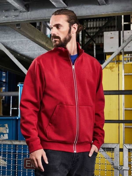 Felpa da uomo personalizzata James & Nicholson Men's Doubleface Work Jacket - Solid