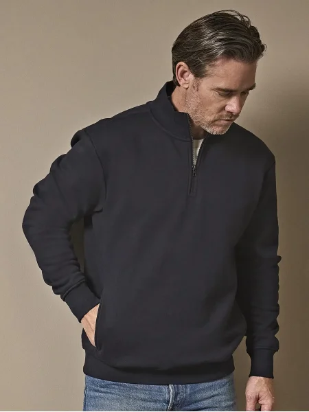 Felpa da uomo personalizzabile Tee Jays Halfzip Sweat shirt