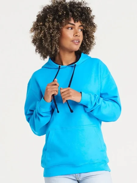 Felpa unisex personalizzata Just Hoods AWDis Varsity Hoodie