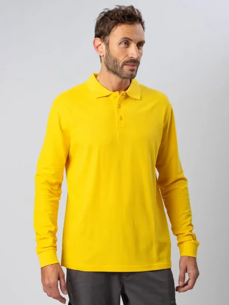 Polo da uomo manica lunga personalizzabile Black Spider Evolution LS