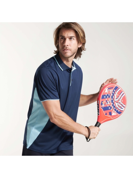 Polo sportiva da uomo personalizzata Roly Montmelo