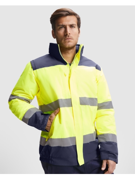 Giubbotto alta visibilità modello parka personalizzato Roly Workwear Epsylon