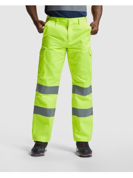 Pantaloni alta visibilità da lavoro personalizzati Roly Workwear Alfa