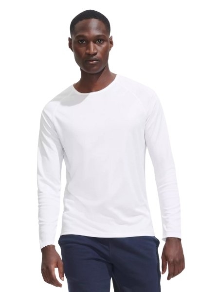 Maglietta da uomo personalizzabile Sol's Sporty LSL Men