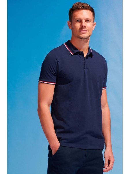 Polo da uomo personalizzata Sol's Prestige Men