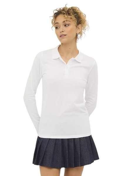 Polo da donna personalizzata Sol's Perfect LSL Women