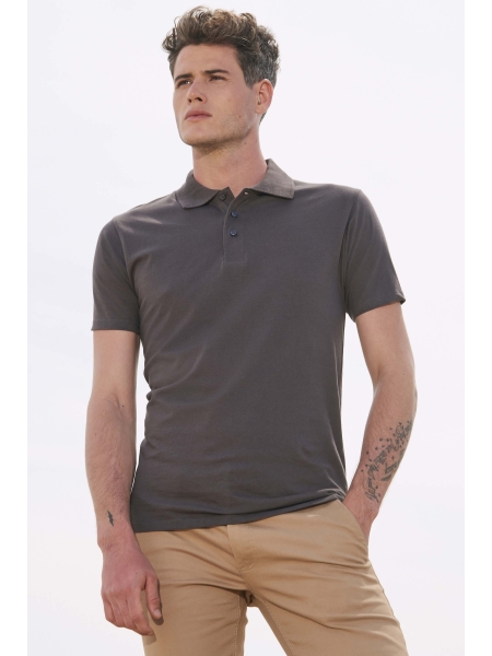 Polo da uomo personalizzata Sol's Prescott Men