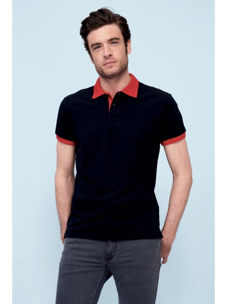 Polo sales bicolore personalizzate