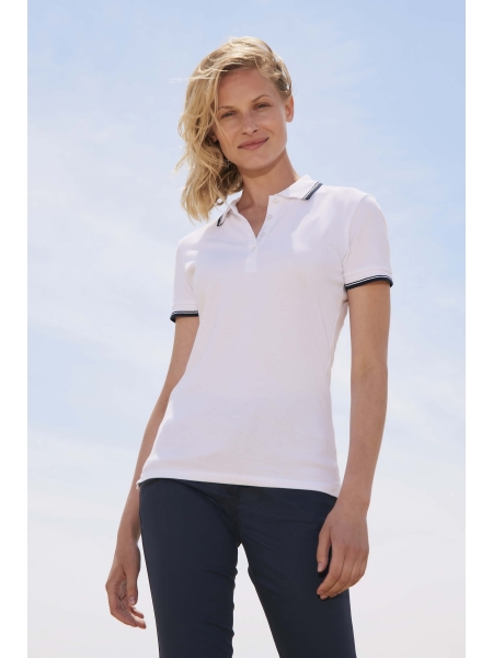 Polo da donna personalizzata Sol's Practice Women