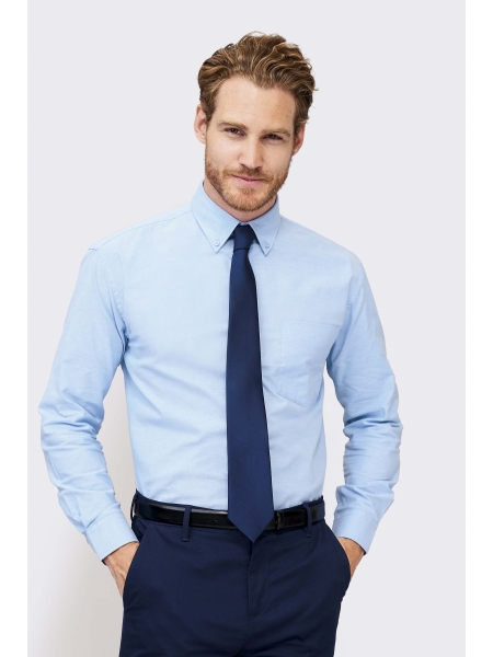 Camicia con iniziali o logo personalizzato da uomo Sol's Boston