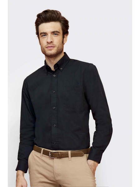 Camicia cotone da uomo personalizzata Sol's Bel Air