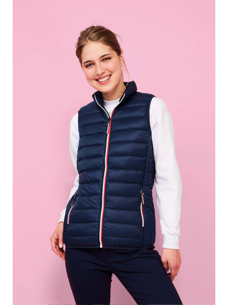 Smanicato imbottito donna personalizzato Sol's Victoire BW Women