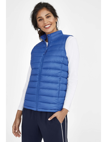 Gilet trapuntato donna personalizzato Sol's Wilson BW