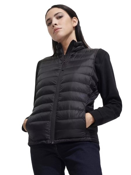 Gilet trapuntato donna personalizzato Sol's Wilson BW