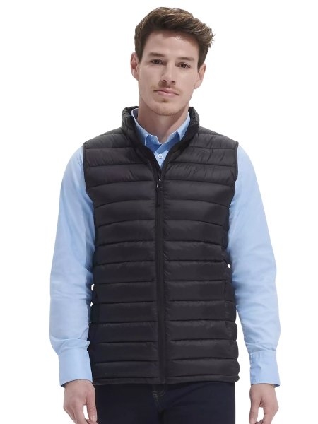 Gilet trapuntato uomo personalizzato Sol's Wilson BW Men