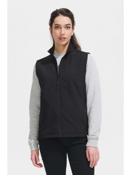 Gilet softshell da donna personalizzato Sol's Race BW Women