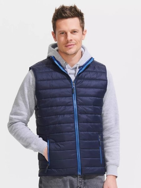 Gilet imbottito leggero da uomo personalizzato Sol's Wave Men