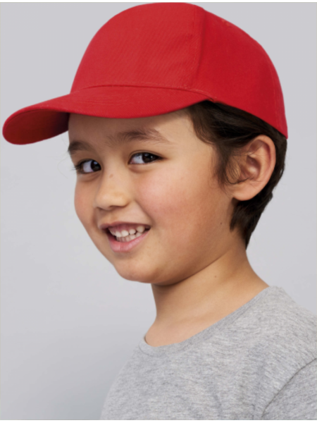 Cappellino da bambino 5 pannelli personalizzato Sol's Sunny Kids