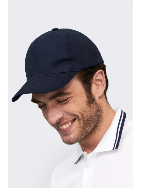 Cappellino baseball 5 pannelli personalizzato Sol's Long Beach