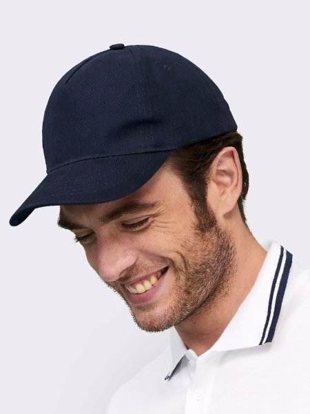 Cappellino baseball 5 pannelli personalizzato Sol's Long Beach