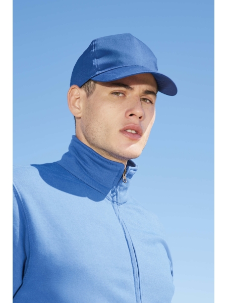 Cappellino adulto 5 pannelli personalizzabile Sol's Buzz in cotone
