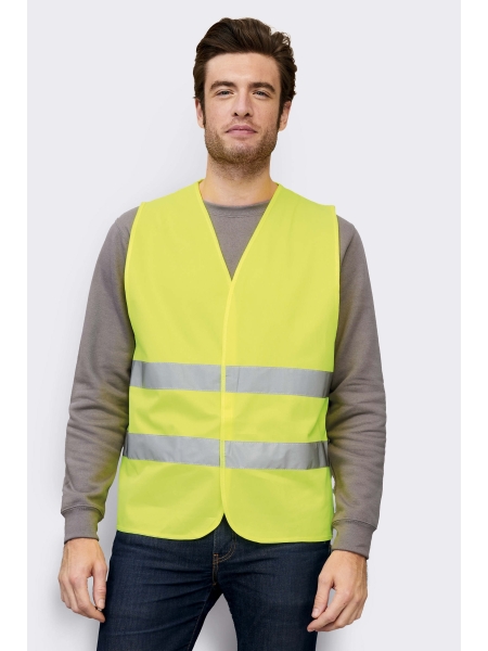 Gilet da lavoro alta visibilità Sol's Secure Pro