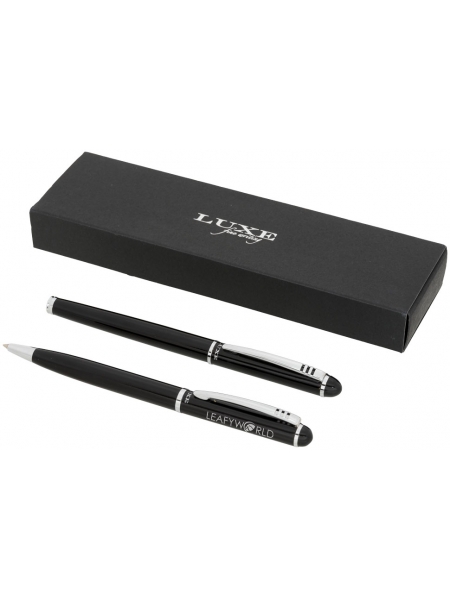 Set regalo con due penne personalizzato Luxe Andante
