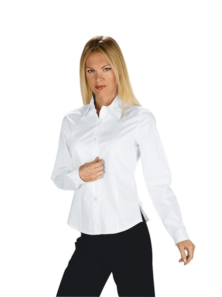 Camicia da donna da lavoro manica lunga personalizzata Isacco Kyoto Piquè