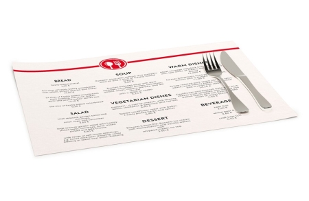 Tovagliette in carta personalizzate