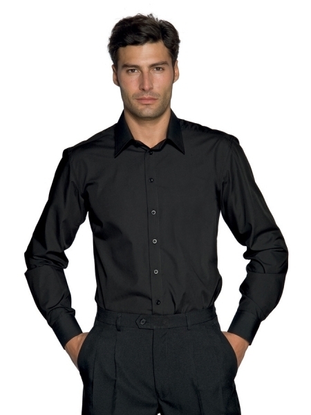 Camicia da cameriere uomo manica lunga Stretch Cartagena Isacco