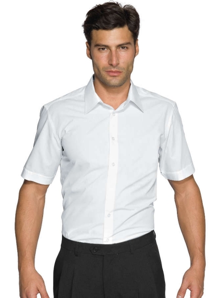 Camicia a manica corta uomo stretch personalizzata Cartagena Isacco