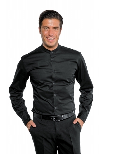 Camicia da lavoro unisex a manica lunga Detroit Stretch Isacco