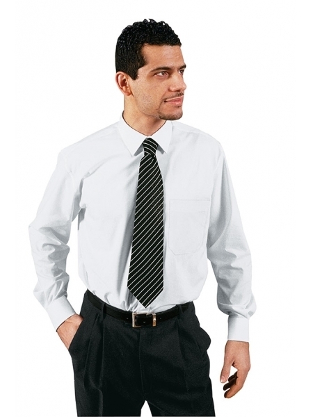 Camicia da lavoro uomo bianca a manica lunga Isacco