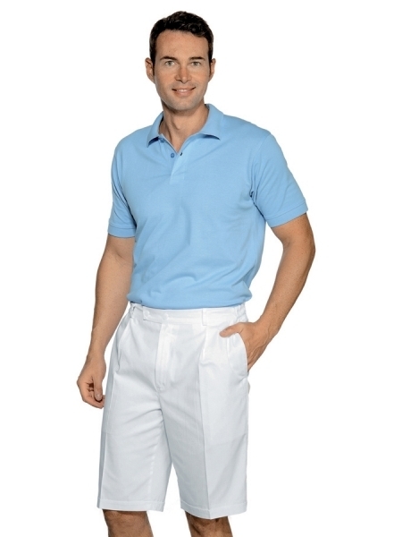 Pantaloni corti da lavoro bianchi personalizzati Isacco