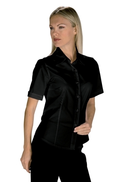Camicia da donna manica corta da lavoro personalizzata Isacco Tenerife