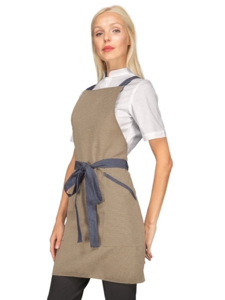 Grembiule con pettorina unisex adulto personalizzato Isacco Oxford