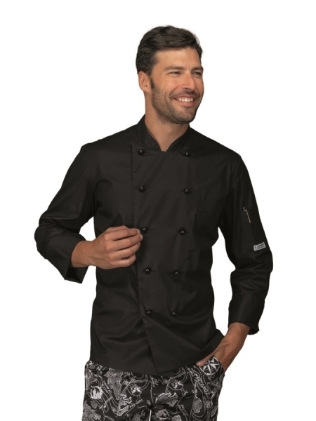 Giacca da chef personalizzata in cotone elasticizzato Isacco Alabama