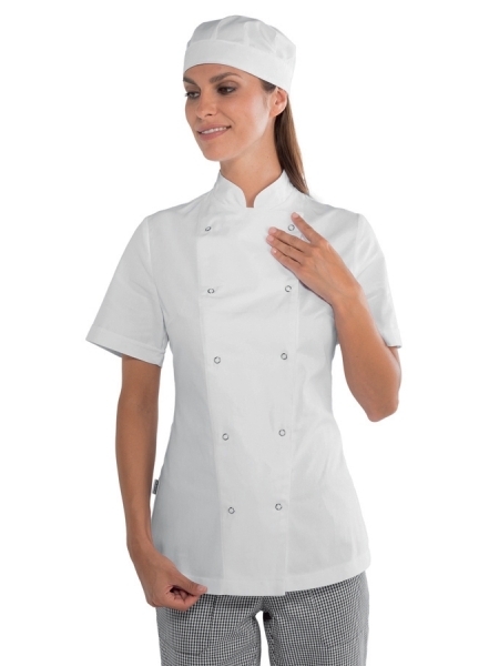 Giacca per divisa da cuoco donna promozionale in cotone