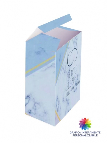 Scatole di carta personalizzabili pieghevoli 14x7,6x7,6 cm con stampa digitale
